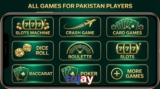 Main screen of Tojay games page for PK players